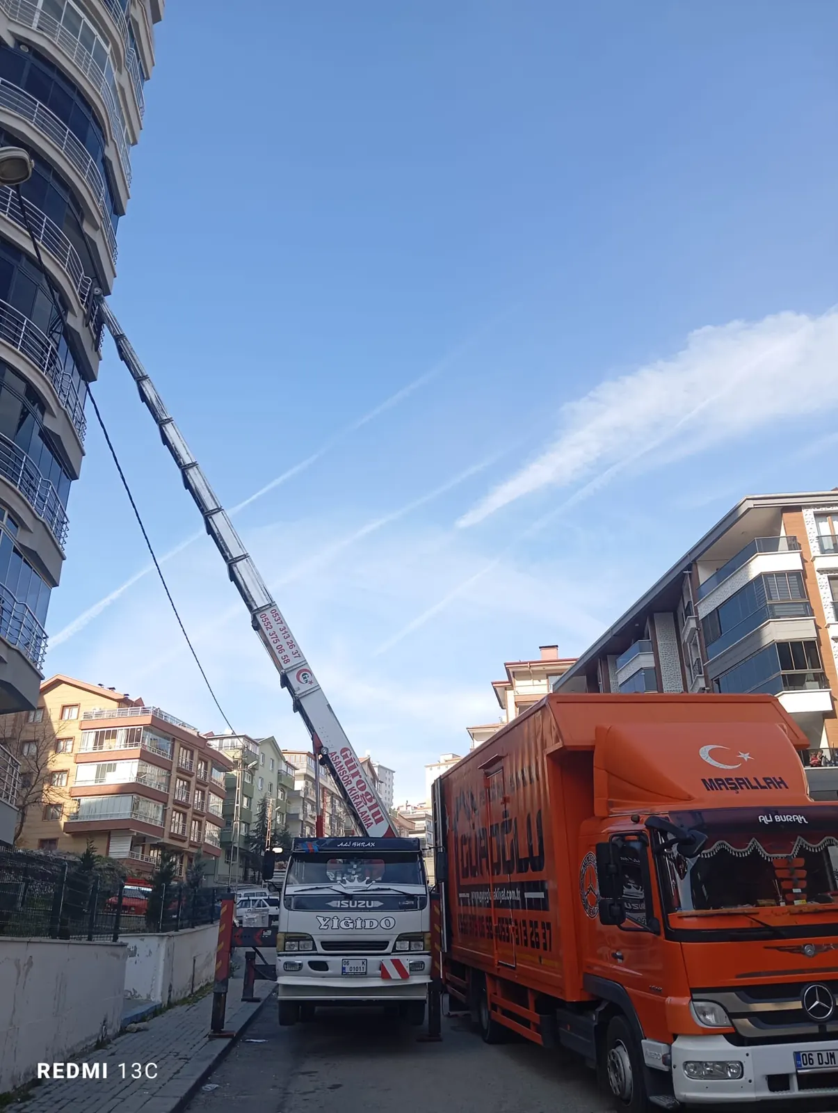 Asansörlü taşımacılık operasyonu